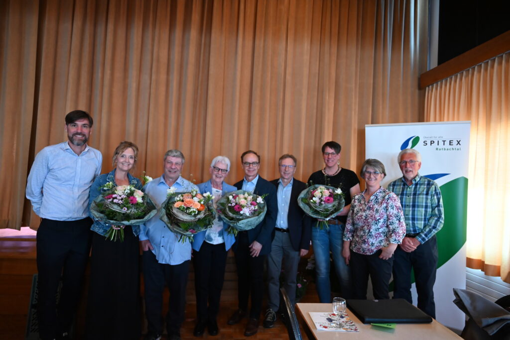 azb-Mitgliederversammlung_Spitex_Rotbachtal_Gais_Vorstand_Geehrte